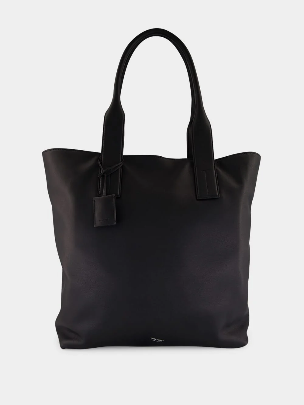 Black Leather Tote Bag
