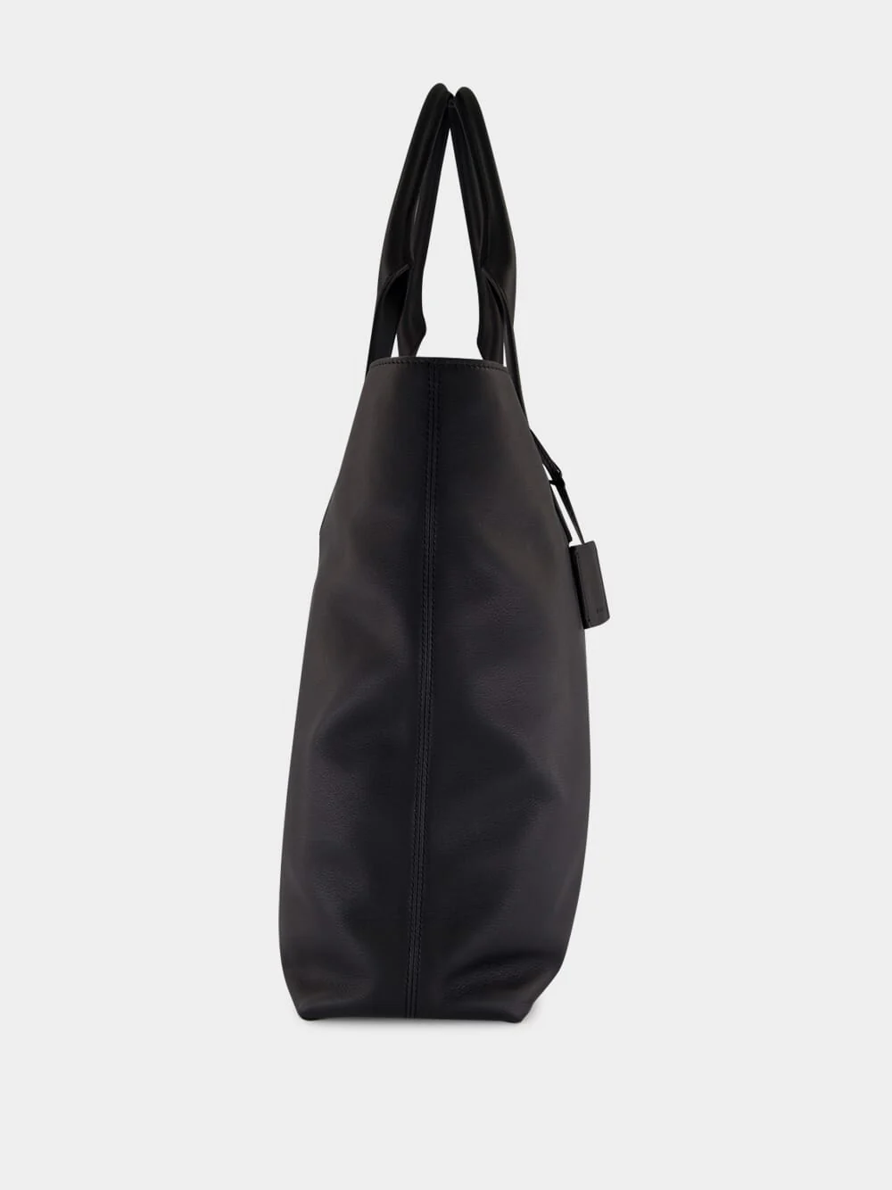 Black Leather Tote Bag - Image 3