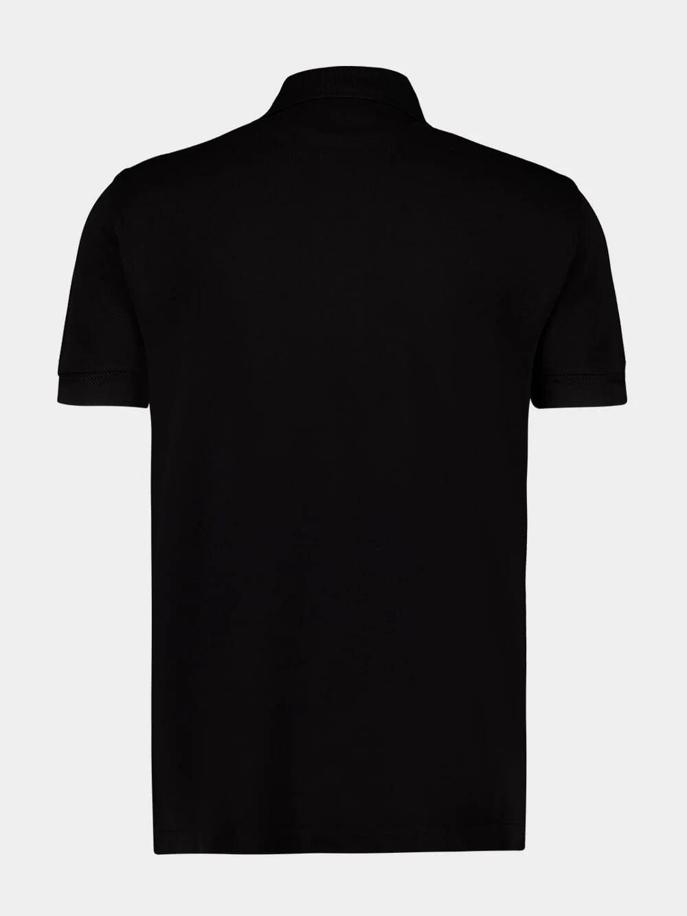 Black Lyocell Polo Shirt - Image 2