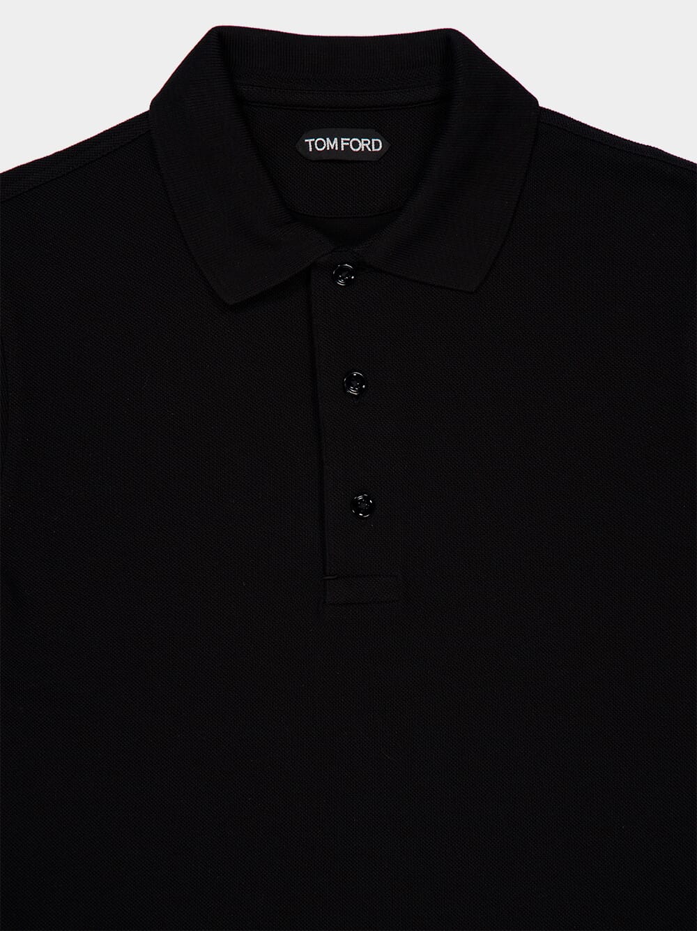 Black Lyocell Polo Shirt - Image 3