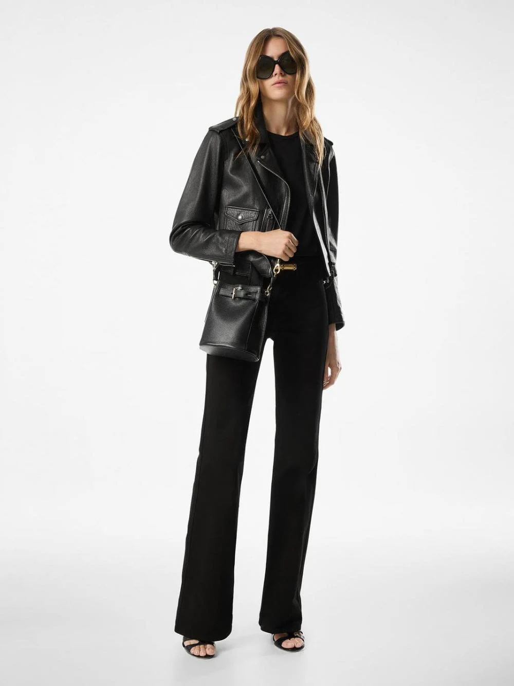 Black Mini Audrey Bucket Bag - Image 2