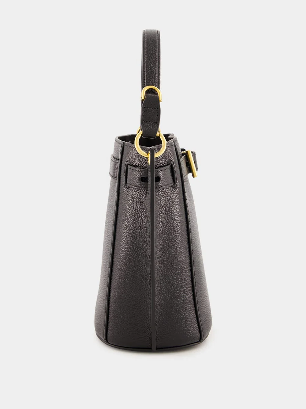 Black Mini Audrey Bucket Bag - Image 5