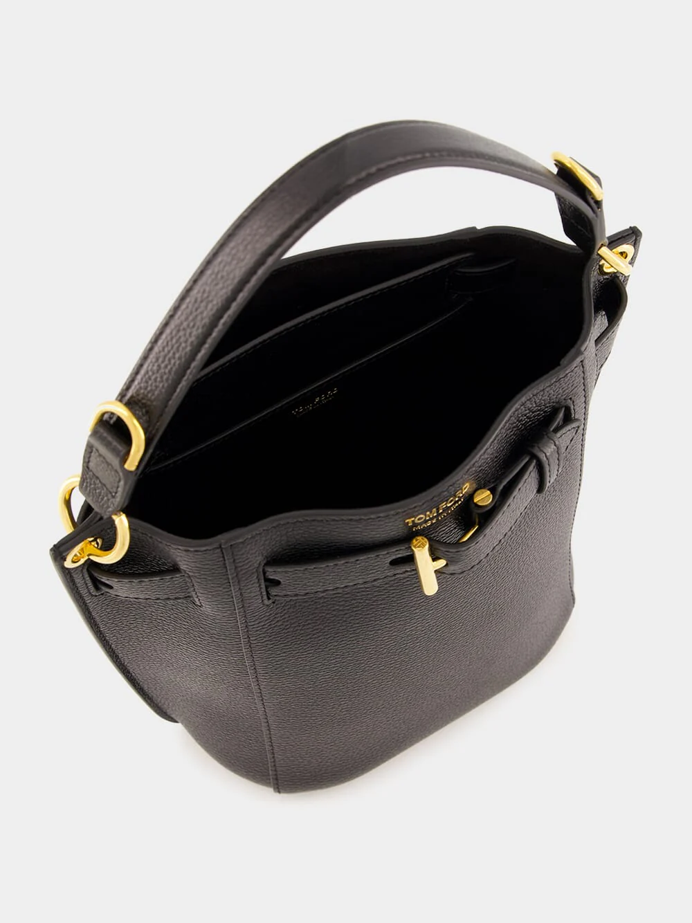 Black Mini Audrey Bucket Bag - Image 7