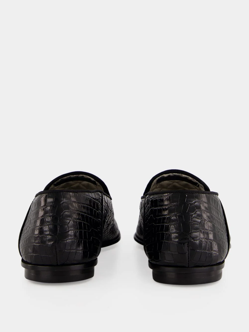 Black Printed Alligator Steven Slipper - Image 5