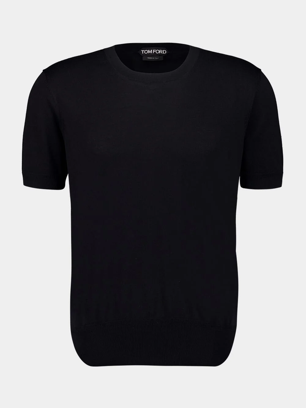 Black Pure Cotton Crew Neck T-Shirt