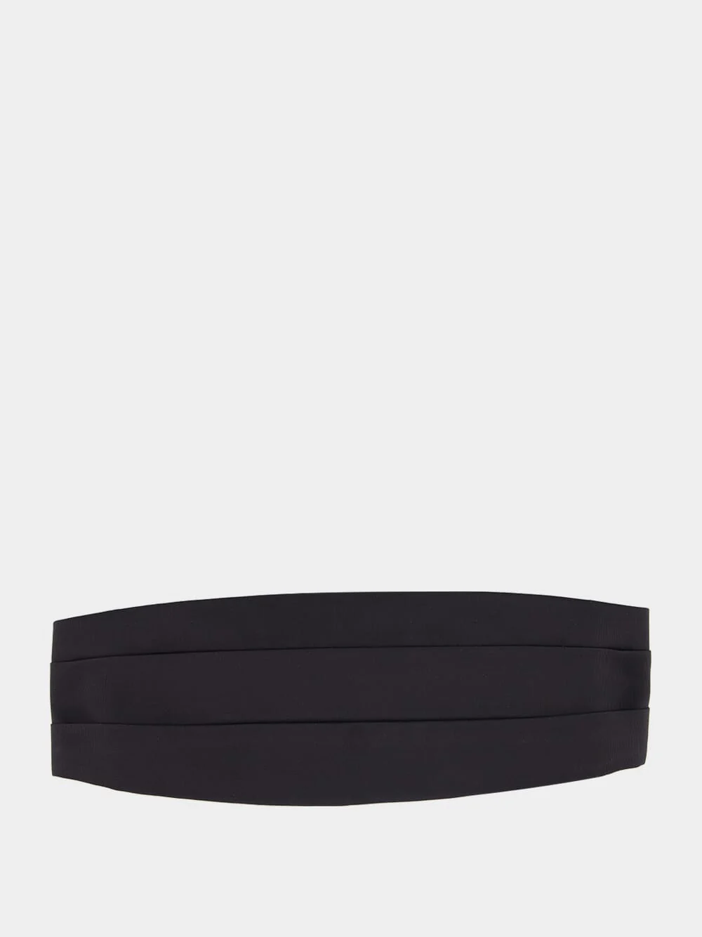 Black Silk Cummerbund Belt