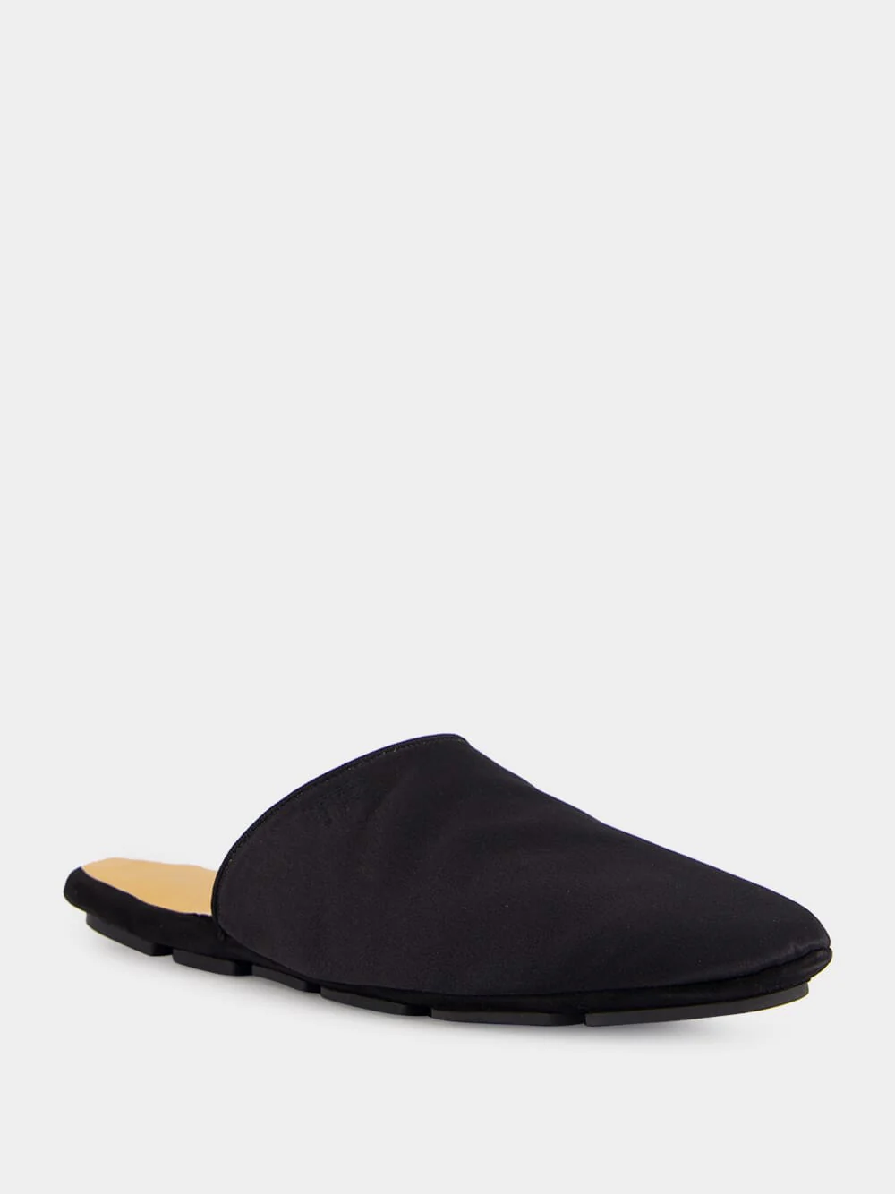 Black Suede Slippers with TF Embroidery - Image 2