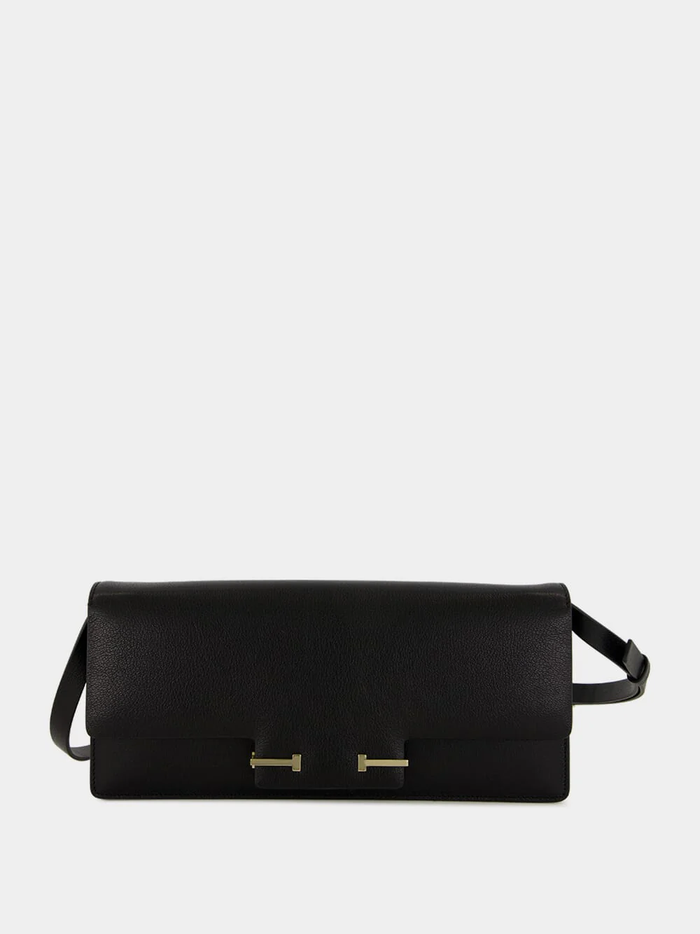 Black Supple Leather Aube Shoulder Bag - Image 2