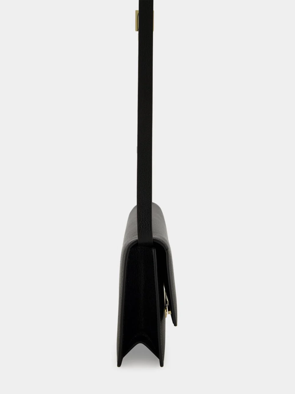 Black Supple Leather Aube Shoulder Bag - Image 5