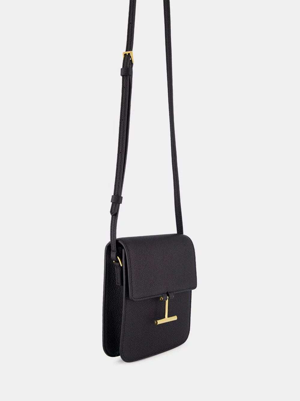 Black Tara Mini Bag in Smooth Calf Leather - Image 5