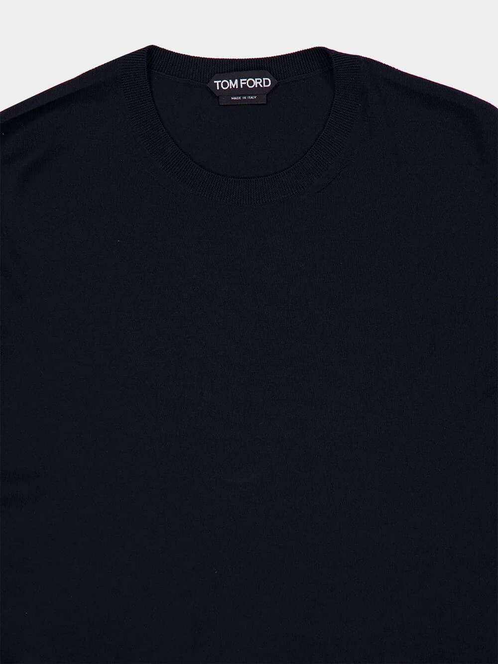 Black Wool Crew-Neck Knitwear - Image 3