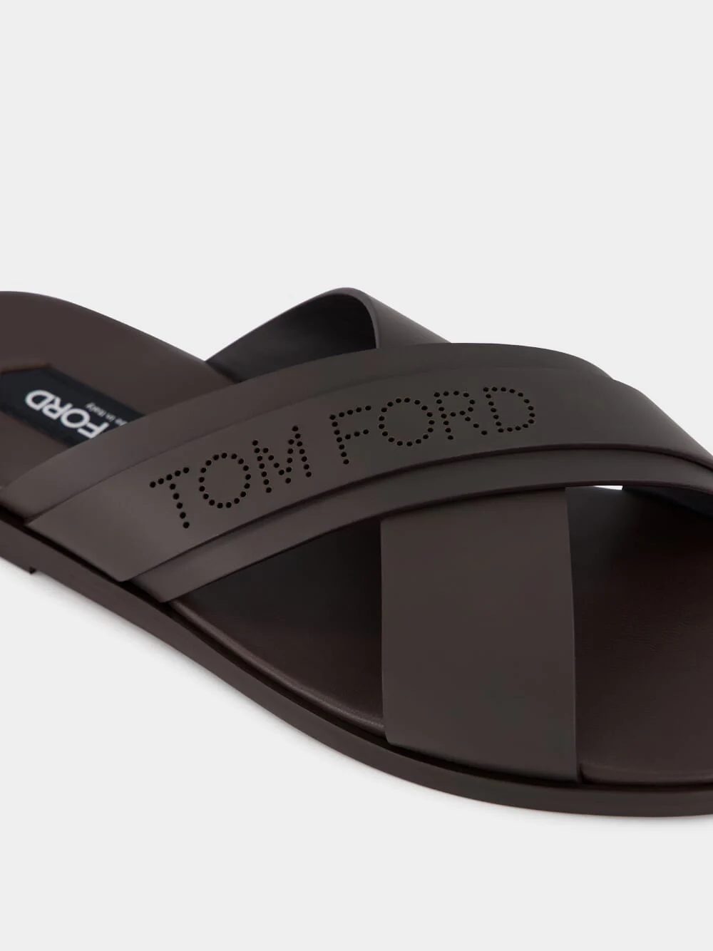 Brown Preston Smooth Leather Sandals - Image 6