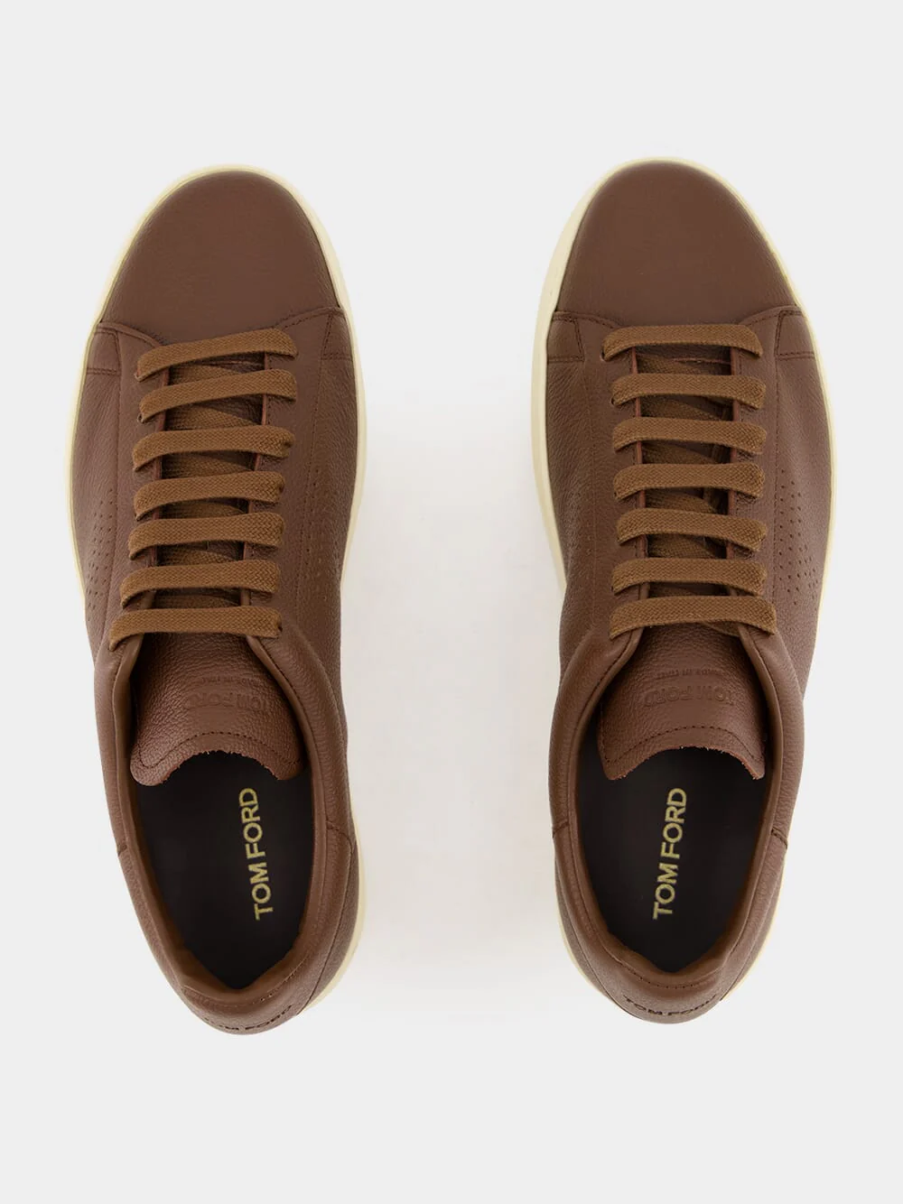 Brown Soft Grain Leather Warwick Sneaker - Image 4