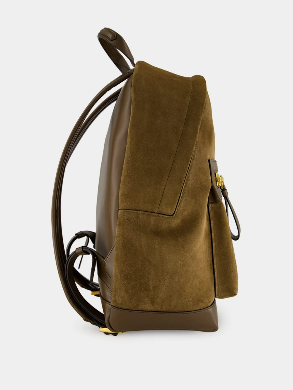 Buckley Suede Backpack in Walnut Brown - Image 3