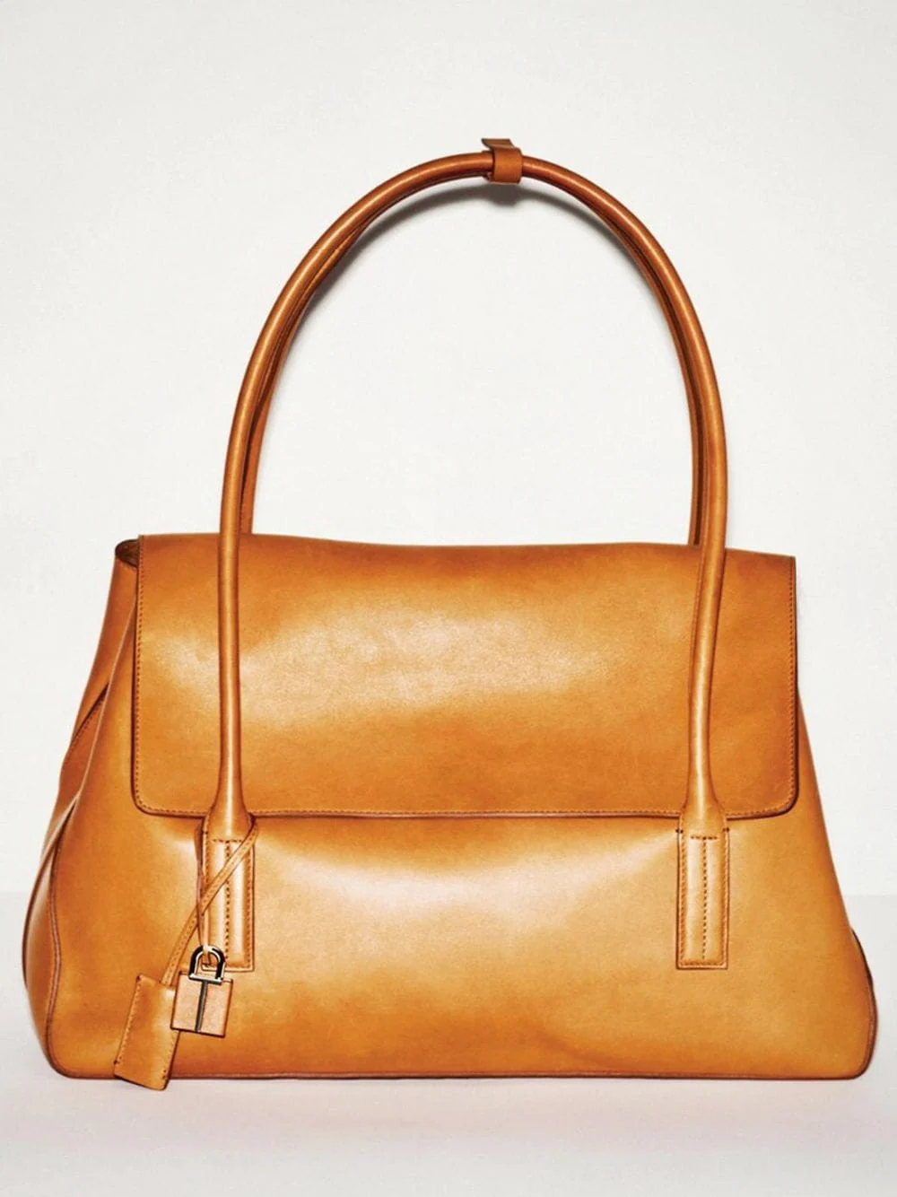 Caramel Natural Leather Eclipse Large Shoulder Bag - Image 2