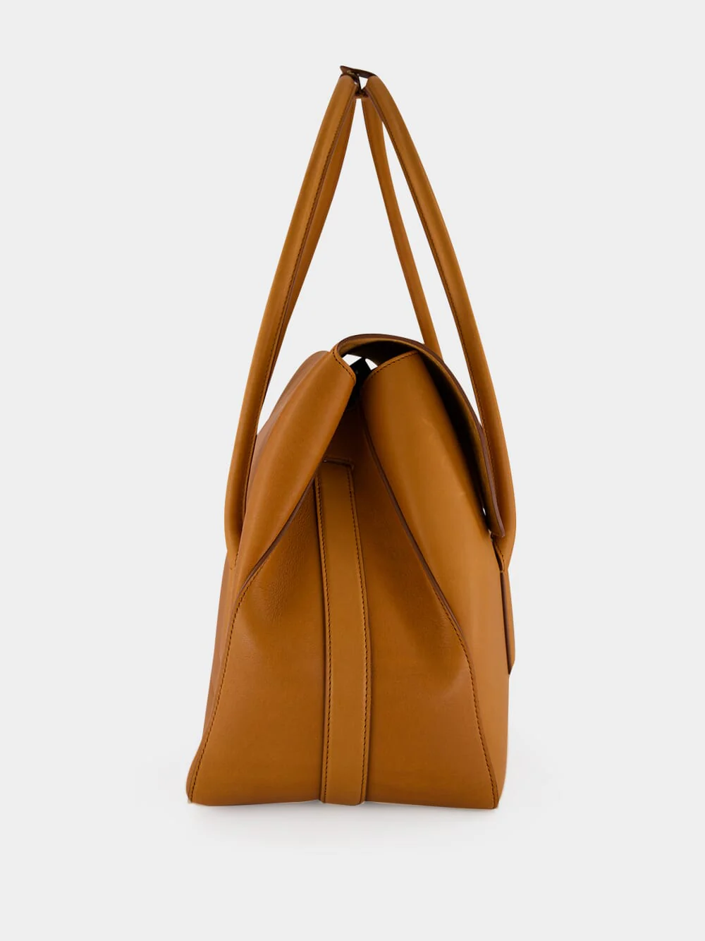 Caramel Natural Leather Eclipse Large Shoulder Bag - Image 4