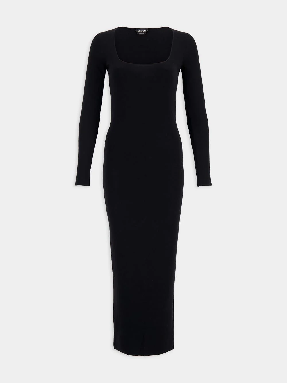 Cashmere Silk Square Neck Dress
