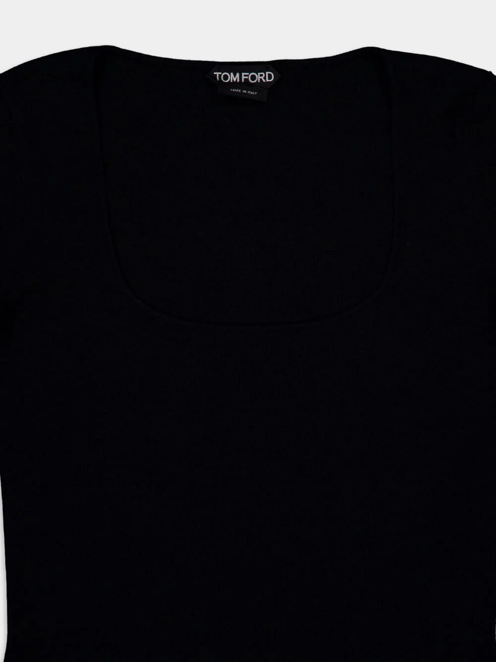 Cashmere Silk Square Neck Dress - Image 3