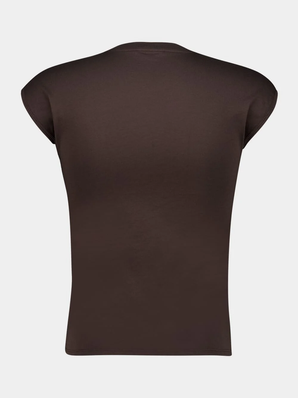 Chocolate Brown Cotton T-Shirt - Image 2