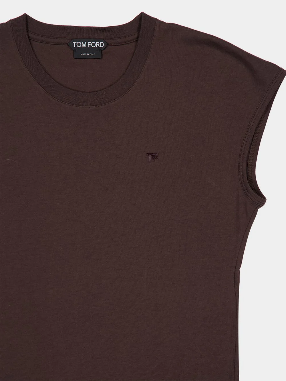 Chocolate Brown Cotton T-Shirt - Image 3
