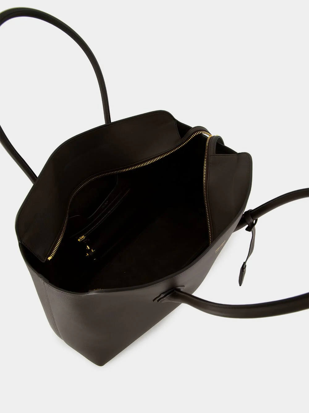 Chocolate Brown Leather Shoulder Bag - Image 5