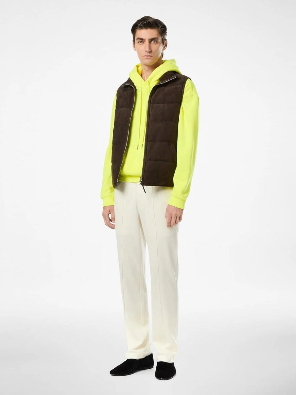 Chocolate Torte Suede Light-Fill Gilet - Image 2