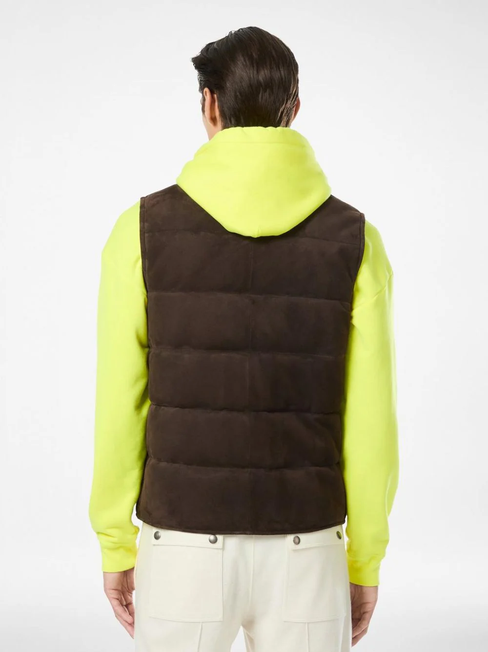Chocolate Torte Suede Light-Fill Gilet - Image 4