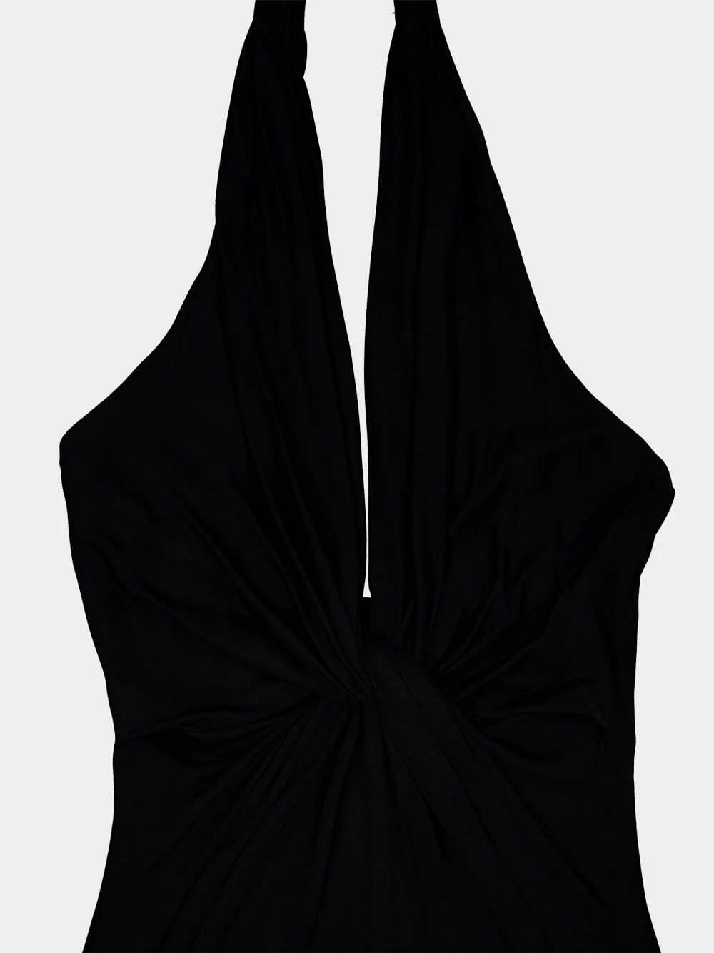 Black Halterneck Midi Dress - Image 3