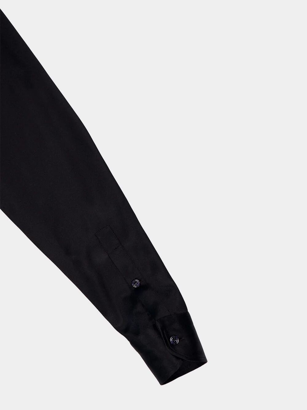 Black Silk Charmeuse Shirt - Image 5