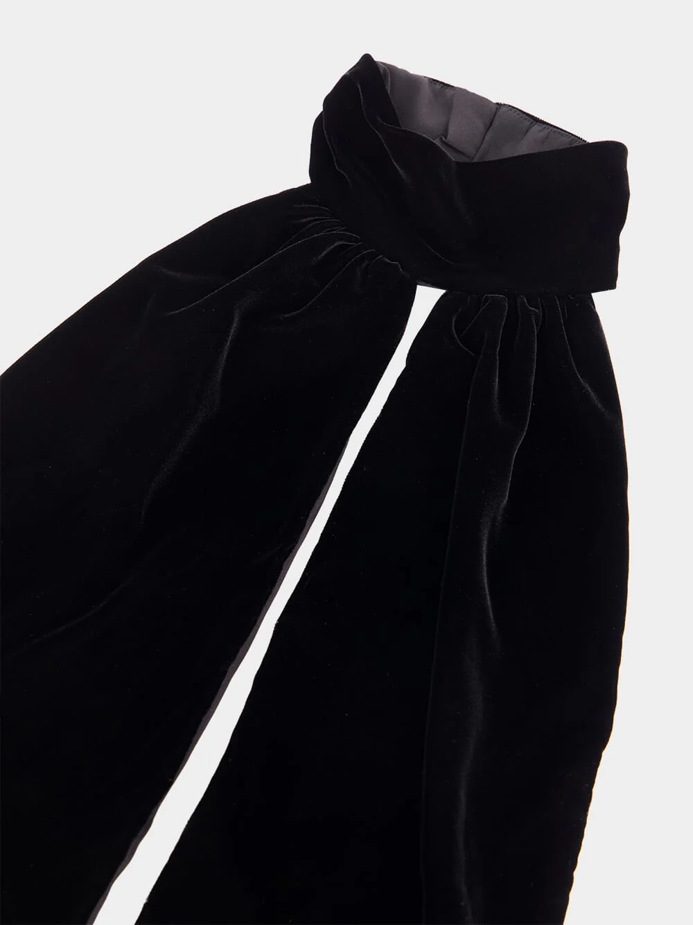 Black Stretch Velvet Jumpsuit - Image 5