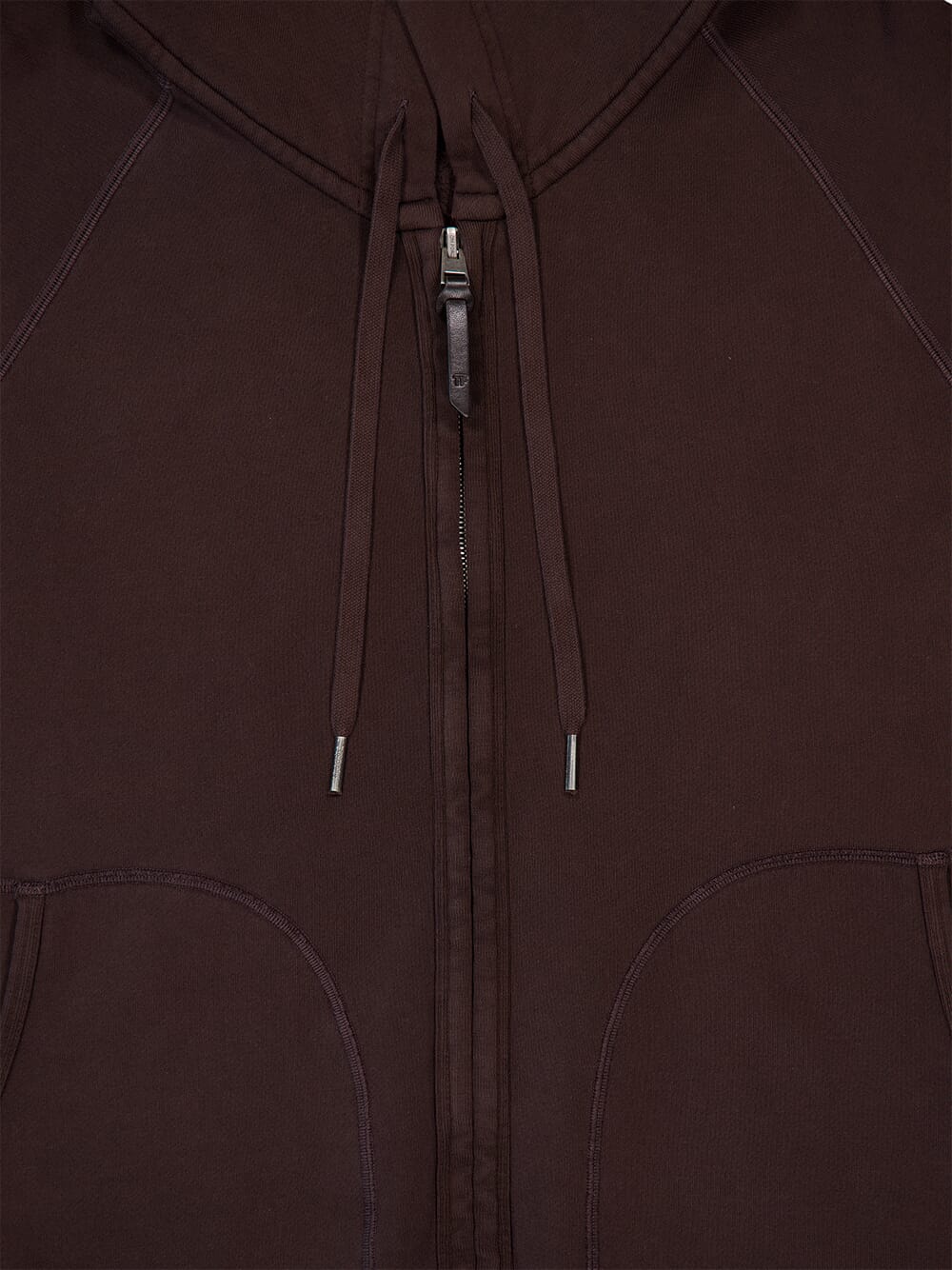 Brown Garment Dyed Hoodie - Image 3