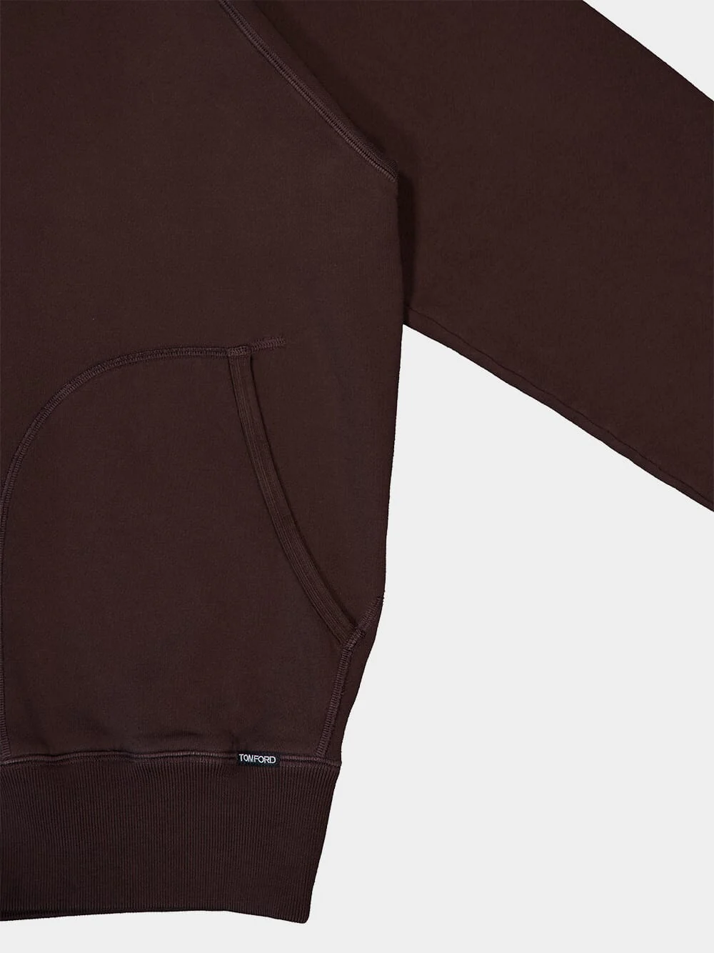 Brown Garment Dyed Hoodie - Image 4