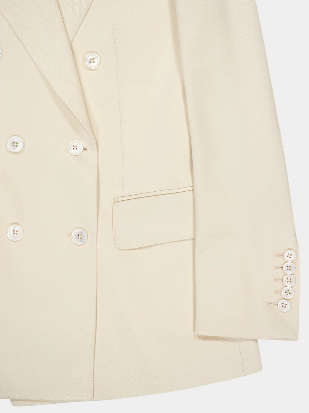 Champagne Double Breasted Jacket - Image 6
