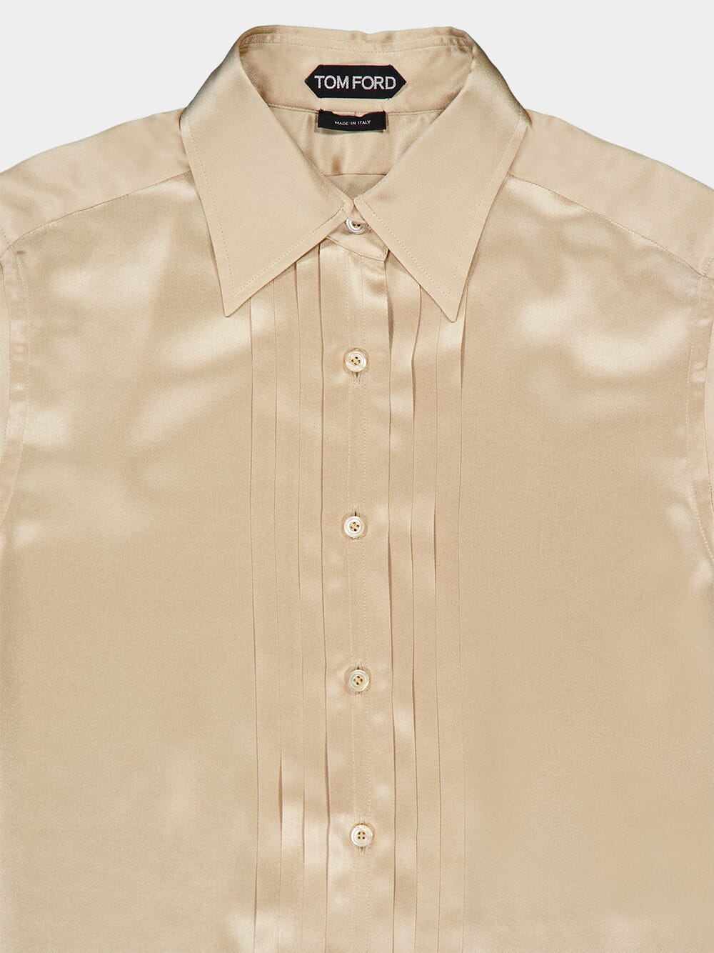 Charmeuse Silk Plissé Shirt - Image 4