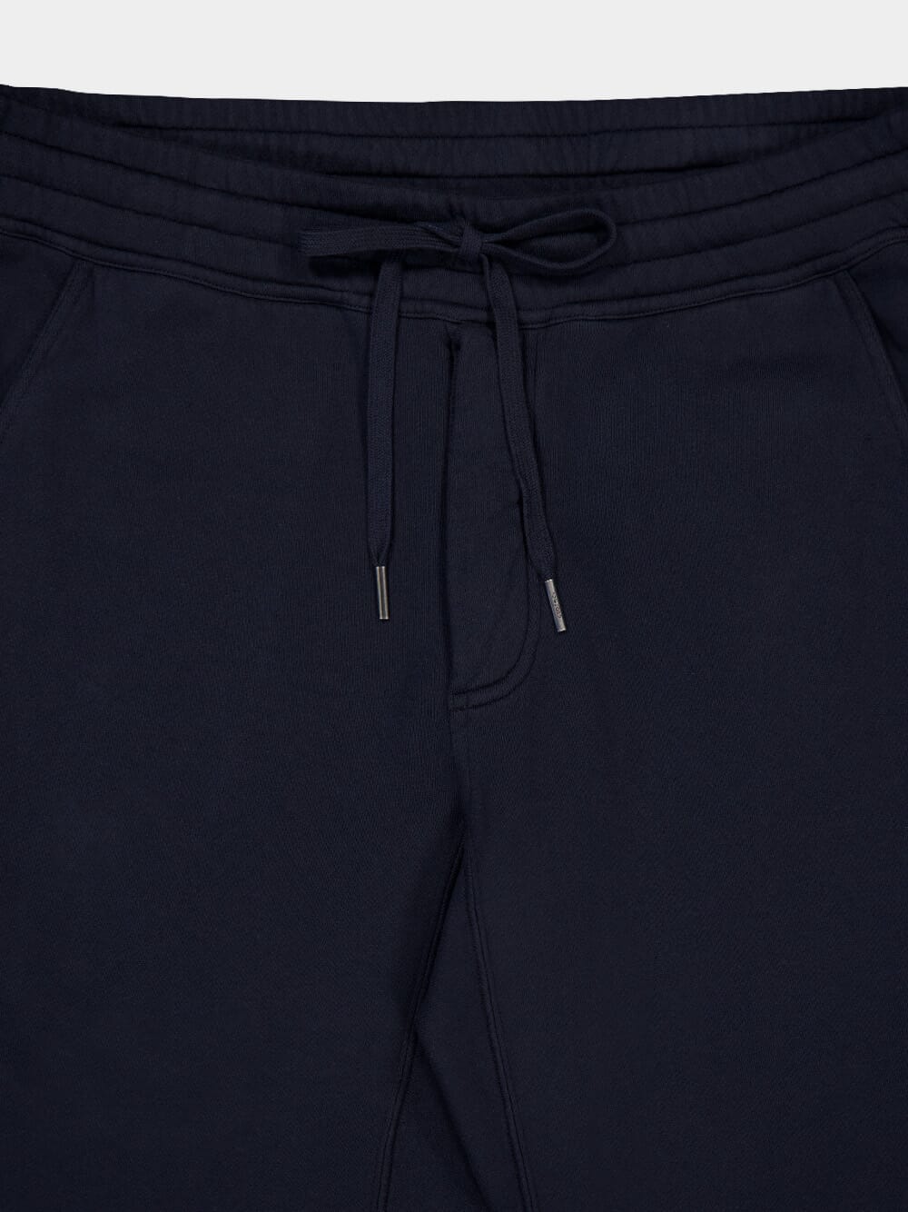 Navy Slim-Fit Cotton Track Pants - Image 3