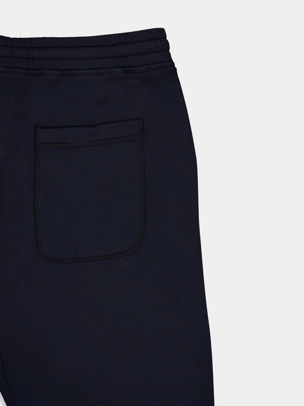 Navy Slim-Fit Cotton Track Pants - Image 4