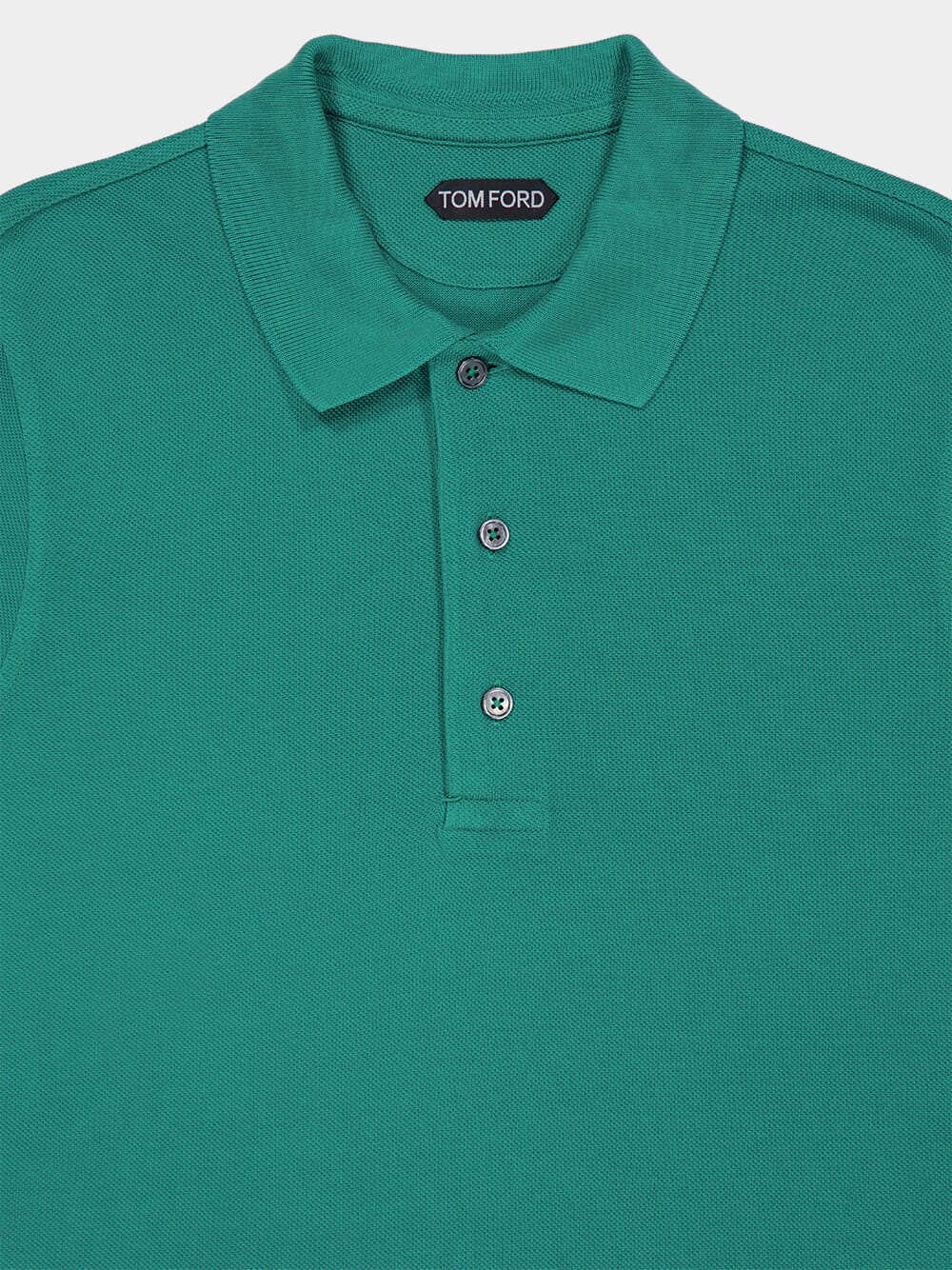 Clover Green Regular Fit Short-Sleeve Piqué Polo Shirt - Image 3