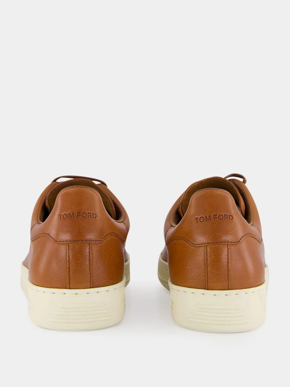 Cuoio Brown and Cream Lace-Up Low Sneakers - Image 5
