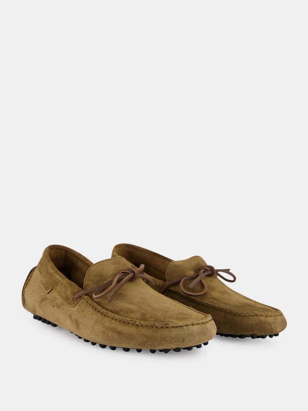 Dark Taupe Suede Loafers - Image 3