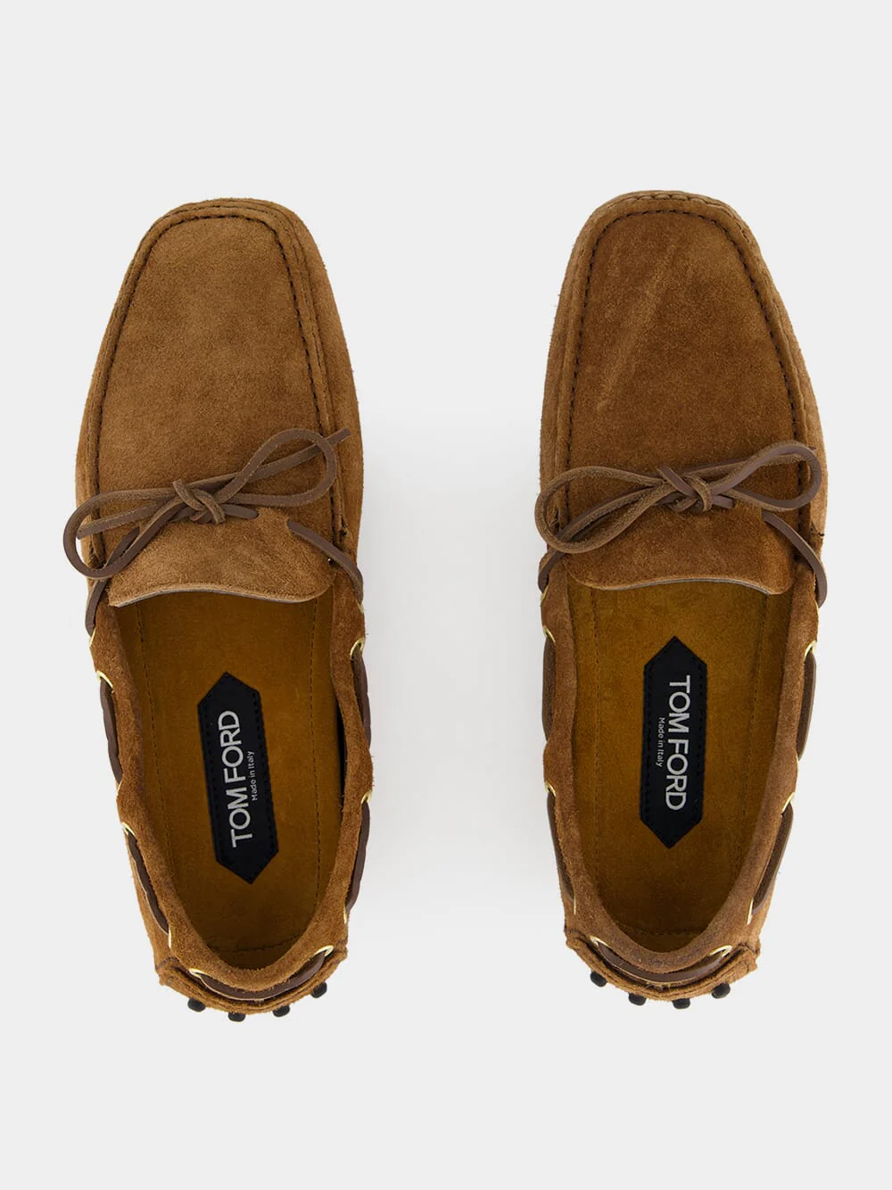 Dark Whiskey Suede Rod Driver Moccasins - Image 4