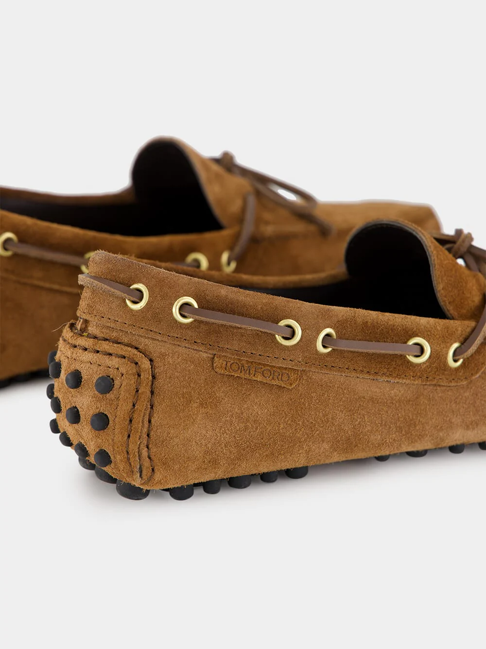 Dark Whiskey Suede Rod Driver Moccasins - Image 6