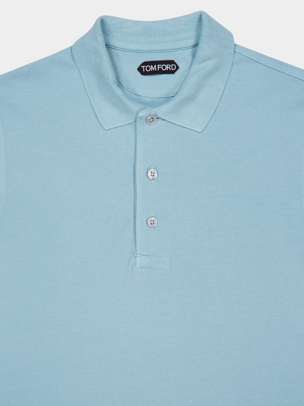 Dusty Blue Piqué Polo - Image 3