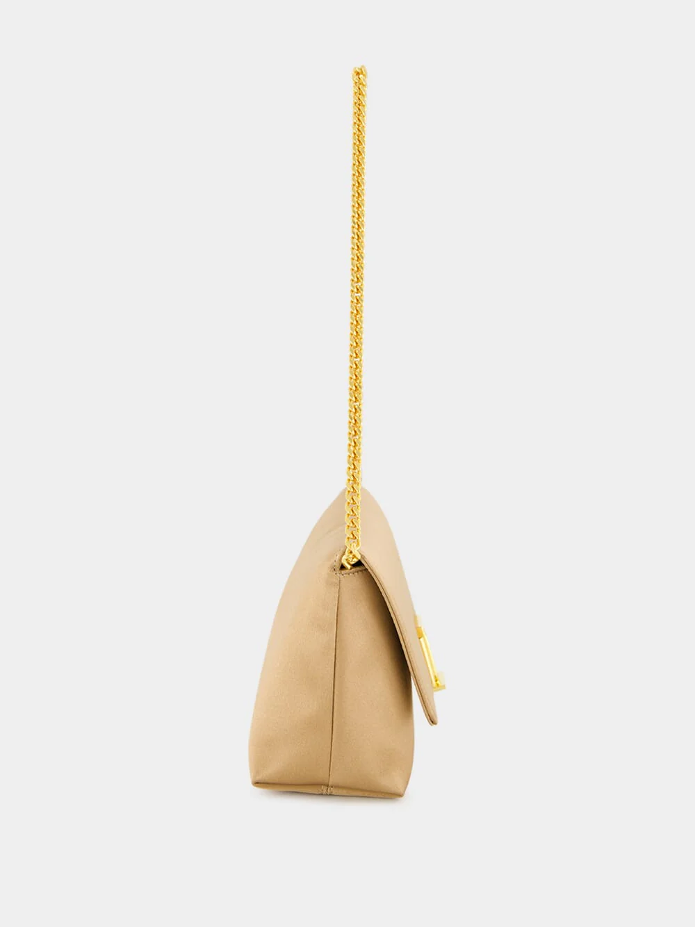 Flesh Satin Mini Bag with Chain Strap - Image 4