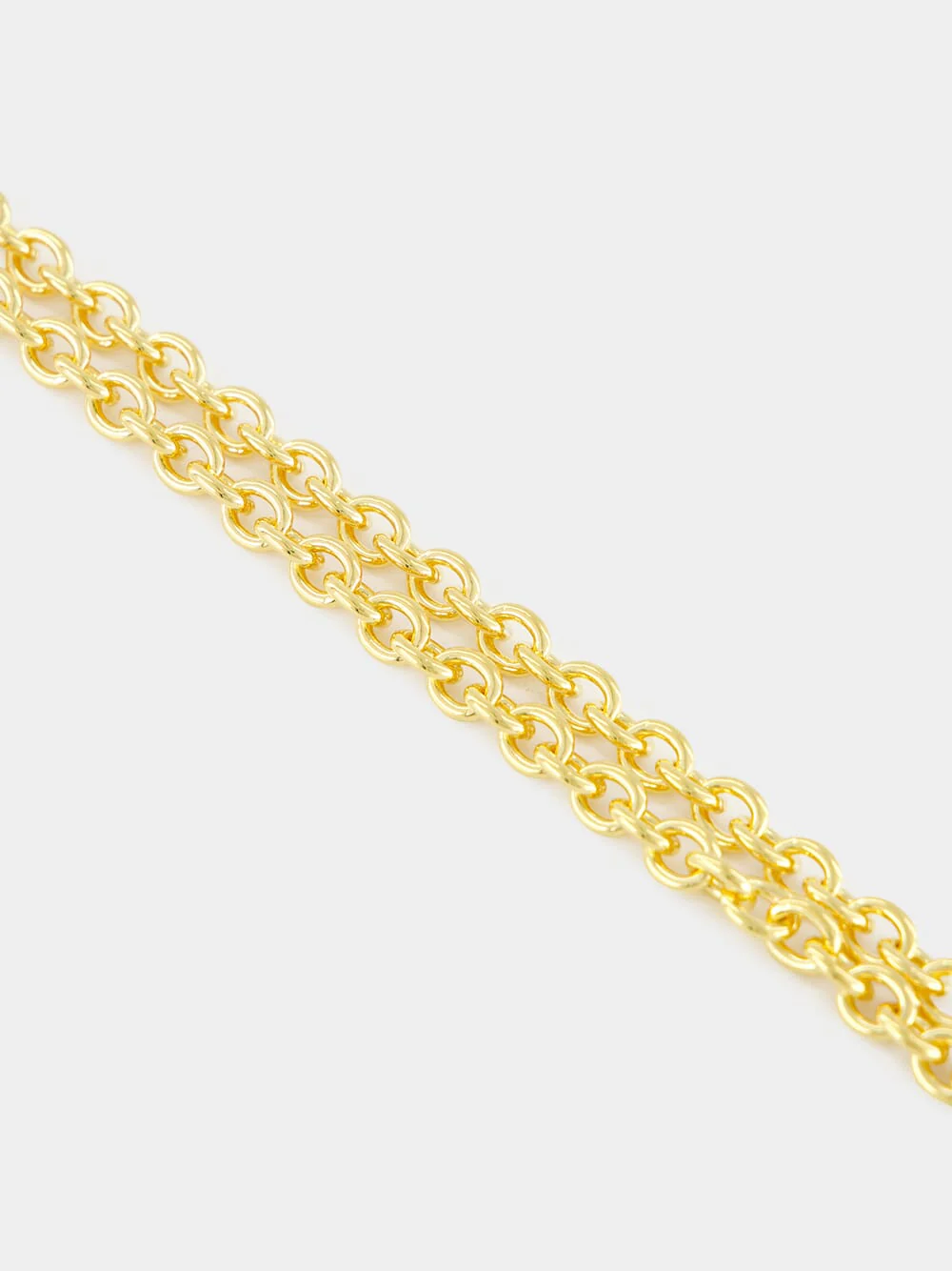 Gold Lariat Necklace in Brass - Image 4