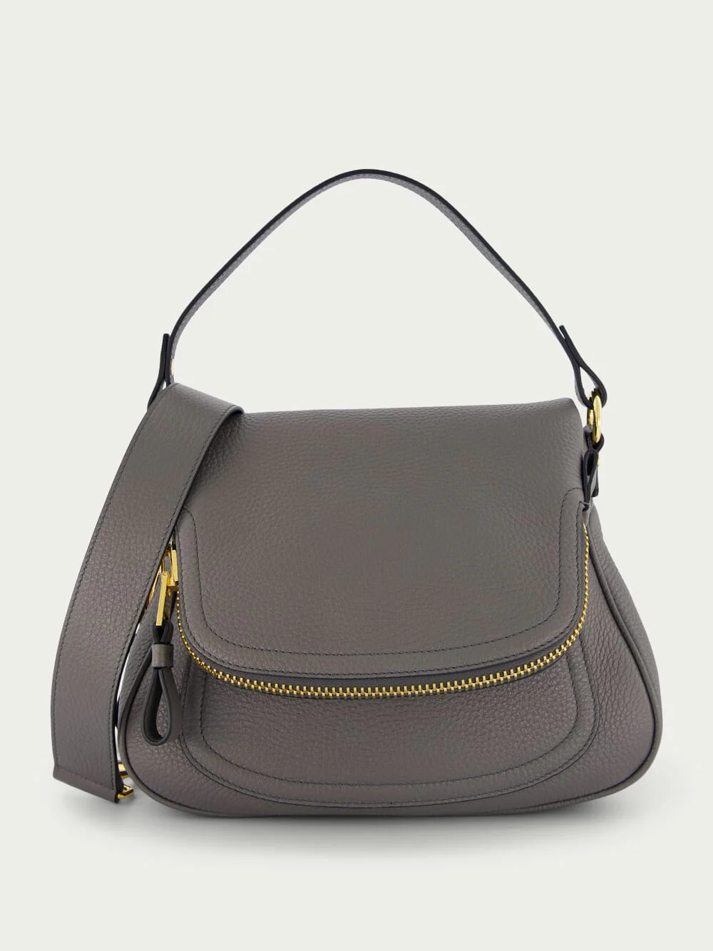 Grain Leather Jennifer Medium Double Strap Bag