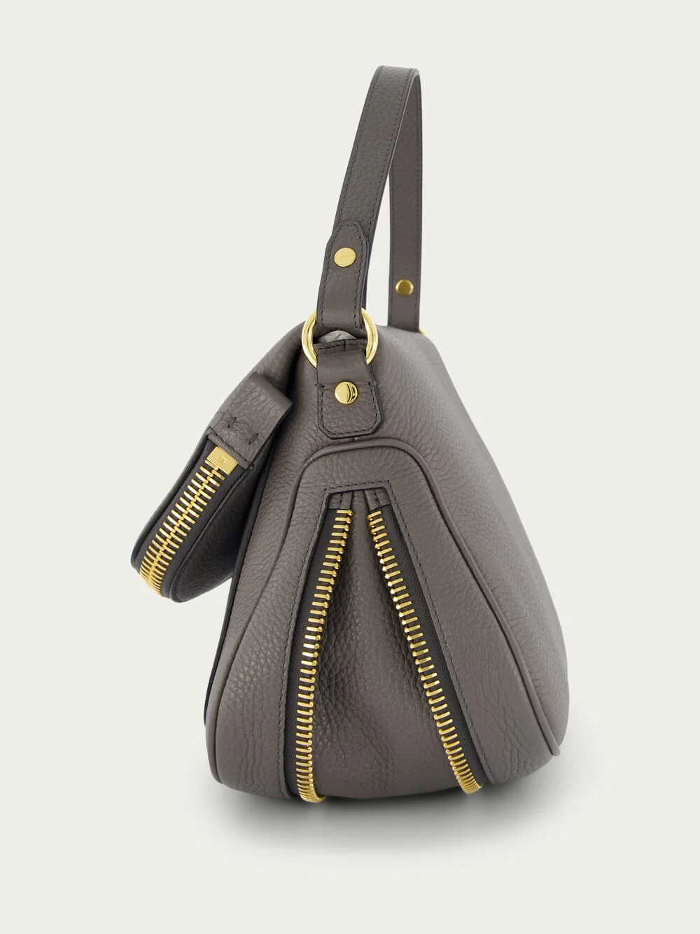 Grain Leather Jennifer Medium Double Strap Bag - Image 3