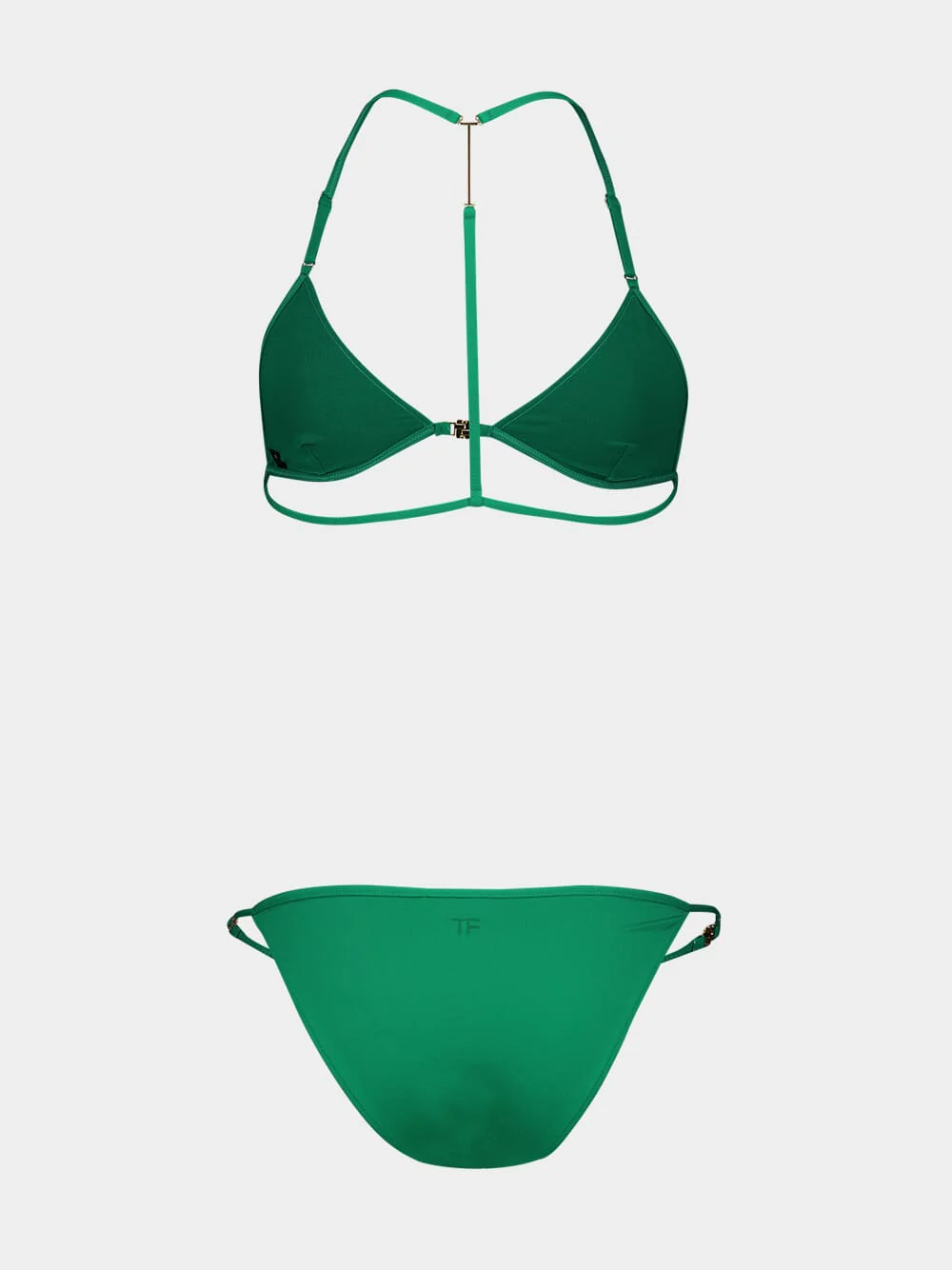 Green Triangle Bikini with T-Trim - Image 3