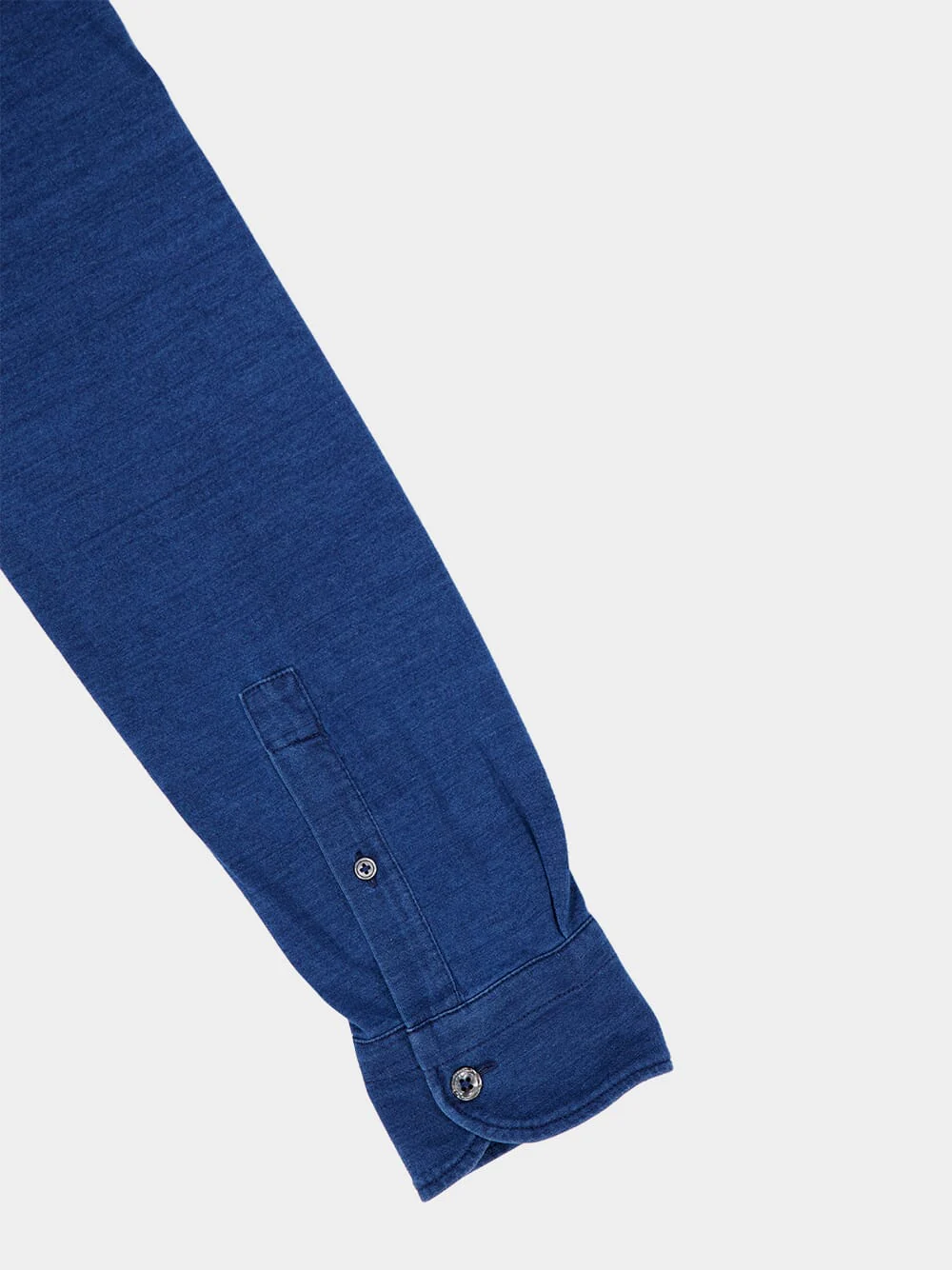 Indigo Blue Regular Fit Long-Sleeve Polo Shirt - Image 4