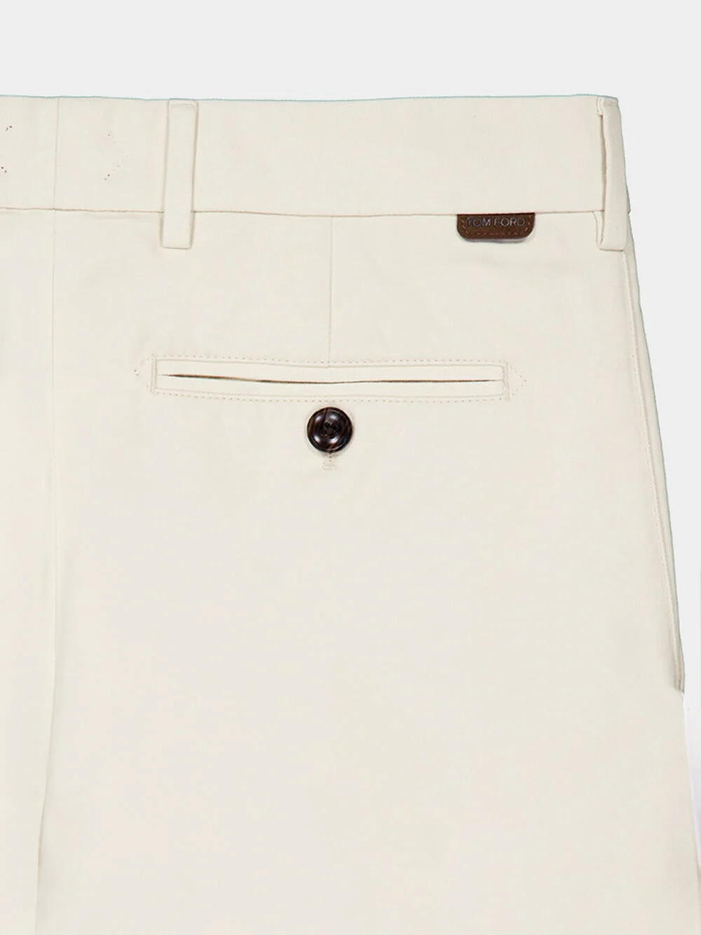 Ivory Brushed Cotton Drill Chino - Image 5