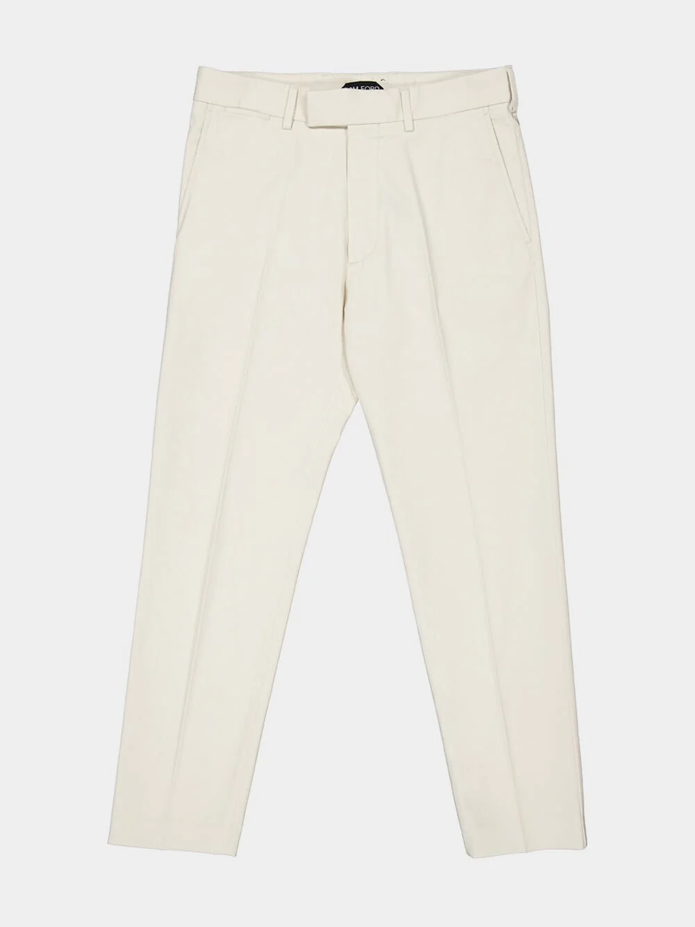 Ivory Brushed Cotton Drill Chino - Image 7